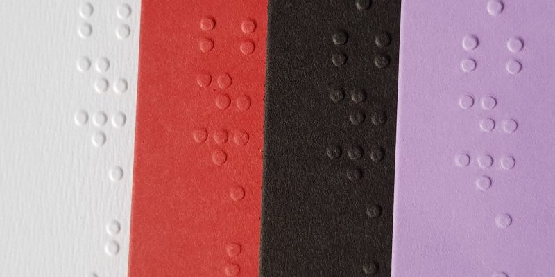 Echantillon Points de Braille - Papiers Multiples - variante 2